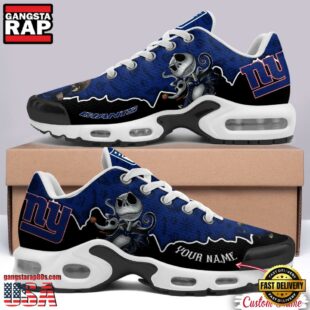 Custom Name NFL New York Giants Jack Skellington Air Max Plus Shoes