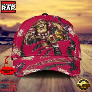 Custom Name NFL San Francisco 49ers Mascot Football Baseball Cap