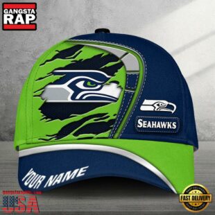 Custom Name NFL Seattle Seahawks Baseball Classic Cap