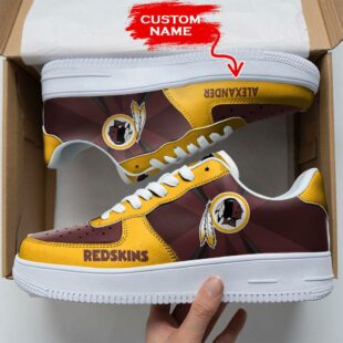 Custom Name NFL Washington Redskins Custom Air Force 1 Shoes For Fans