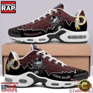 Custom Name NFL Washington Redskins Jack Skellington Air Max Plus Shoes