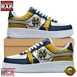 Custom Name Notre Dame Fighting Irish Air Force 1 Shoes