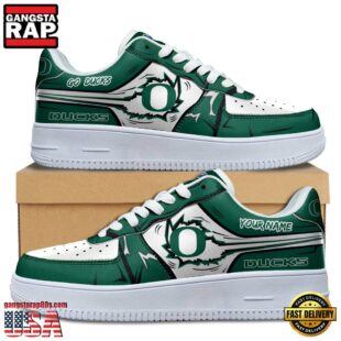 Custom Name Oregon Ducks Air Force 1 Shoes