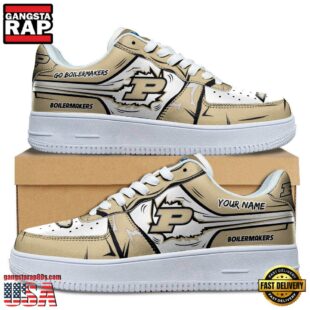 Custom Name Purdue Boilermakers Air Force 1 Shoes