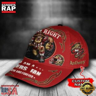 Custom Name San Francisco 49ers NFL Mascot Damn Right Football Team Baseball Cap