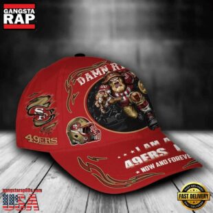 Custom Name San Francisco 49ers NFL Mascot Damn Right Football Team Baseball Cap