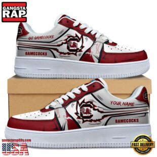 Custom Name South Carolina Gamecocks Air Force 1 Shoes