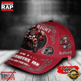 Custom Name Tampa Bay Buccaneers NFL Mascot Damn Right Football Team Baseball Cap