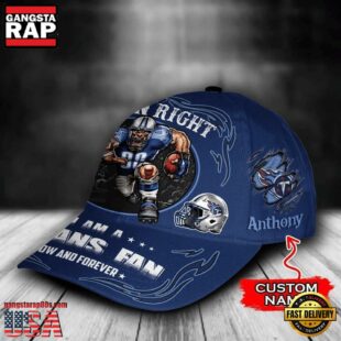 Custom Name Tennessee Titans NFL Mascot Damn Right Football Team Baseball Cap