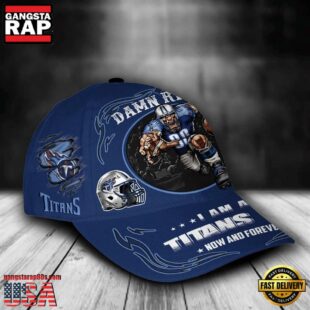 Custom Name Tennessee Titans NFL Mascot Damn Right Football Team Baseball Cap