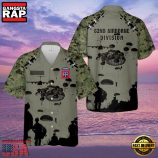 Custom Name Us Army 82Nd Airborne Division Hawaiian Shirt