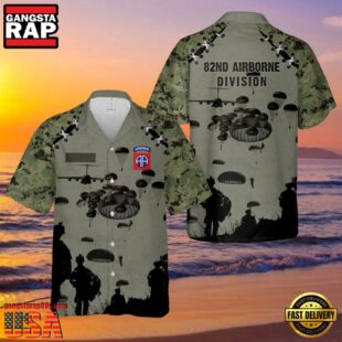 Custom Name Us Army 82Nd Airborne Division Hawaiian Shirt