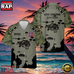 Custom Name Us Army 82Nd Airborne Division Hawaiian Shirt