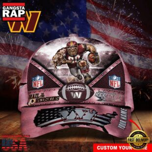 Custom Name Washington Commanders NFL Super Bowl LIX Baseball Cap