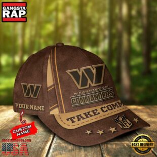 Custom Name Washington Commanders Nfl Team Sport Baseball Cap