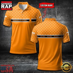 Custom NCAA Tennessee Volunteers Team Logo Pattern Polo Shirt