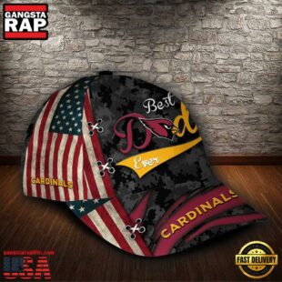 Custom NFL Arizona Cardinals Best Dad All Over Print 3D Classic Cap