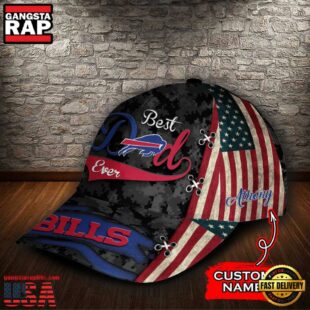 Custom NFL Buffalo Bills Best Dad Ever All Over Print 3D Classic Cap