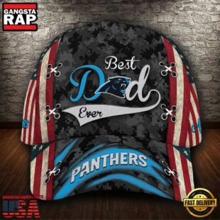 Custom NFL Carolina Panthers Best Dad Ever All Over Print 3D Classic Cap