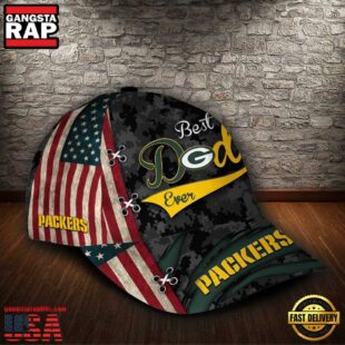 Custom NFL Green Bay Packers Best Dad Ever All Over Print 3D Classic Cap