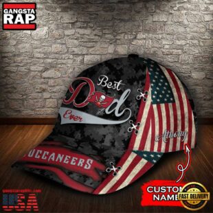 Custom NFL Tampa Bay Buccaneers Best Dad Ever All Over Print 3D Classic Cap