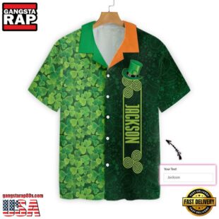 Customize Name Irish Saint Patrick Day 3D All Over Printed Hawaii Shirt