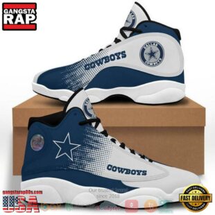 Dallas Cowboys Football NFL Logo Air Jordan 13 Shoes - Gift For Fans