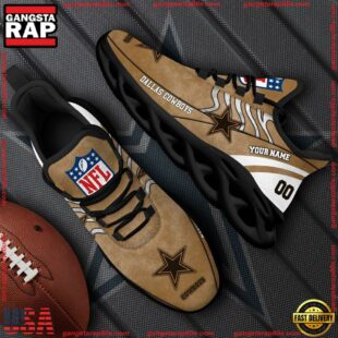 Dallas Cowboys NFL Clunky Shoes For Fans Custom Name And Number