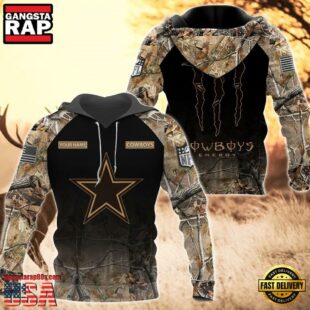 Dallas Cowboys Personalized Hoodie Camo Hunting Perfect Gift