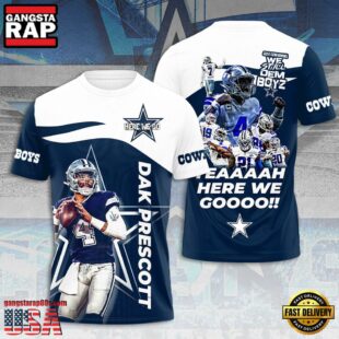 Dallas Cowboys Team All Over Print T-Shirt For Fans