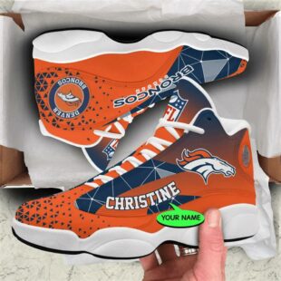 Denver Broncos NFL Personalized Jordan 13 Shoes