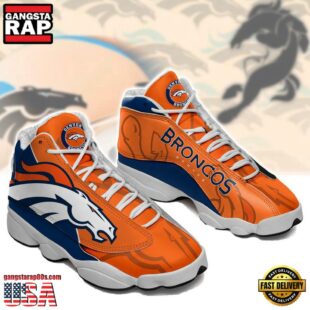 Denver Broncos NFL Ver 4 Air Jordan 13 Sneaker - Gift For Fans