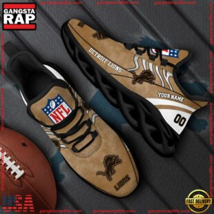 Detroit Lions NFL Clunky Shoes For Fans Custom Name And Number