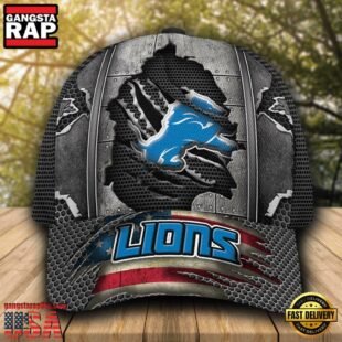 Detroit Lions NFL Football Team Logo Baseball Cap