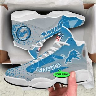 Detroit Lions NFL Personalized Jordan 13 Shoes