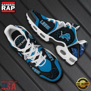 Detroit Lions Tn Shoes Personalized Your Name, Football Team Shoes