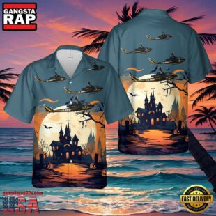 Display Team Team Combat Aircraft Halloween Hawaiian Shirt