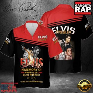 Elvis Presley 2025 Fun Rock Style Hawaiian Shirt for Fans