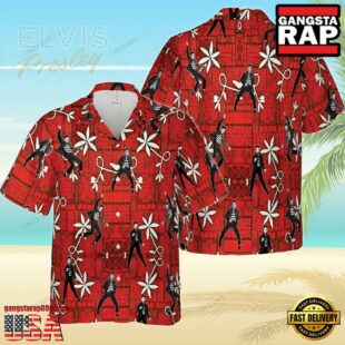 Elvis Presley Bright and Bold Hawaiian Shirt