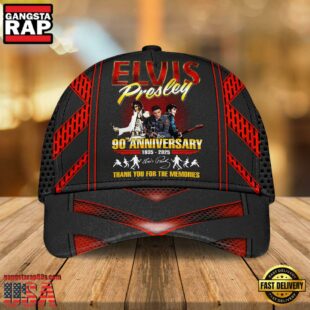 Elvis Presley King of Rock and Roll, Elvis Presley 90th Anniversary,Elvis Presley Classic Cap