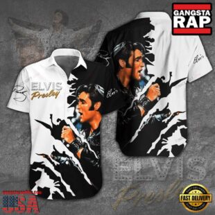 Elvis Presley King of Style Hawaiian Shirt