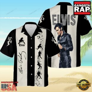 Elvis Presley Rock and Roll Tropical Hawaiian Shirt