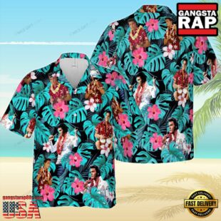 Elvis Presley Rock and Tropical Fusion Hawaiian Shirt