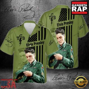 Elvis Presley Signature Style Hawaiian Shirt