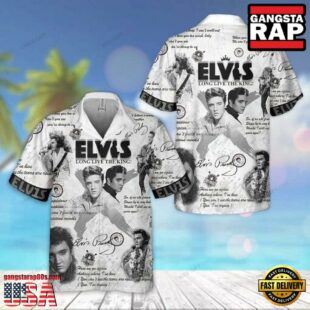 Elvis Presley Vibrant Rocker Hawaiian Shirt