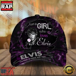 Elvis Presley Who Loves, King of Rock and Roll, Elvis Presley Classic Cap