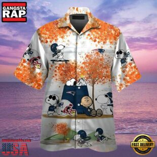 England Patriots Snoopy Autumn Hawaiian Shirt