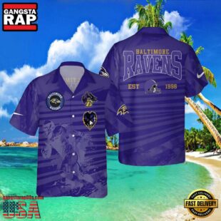 Est 1996 Ravens Hawaiian Shirt