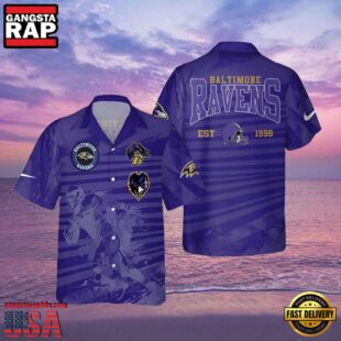 Est 1996 Ravens Hawaiian Shirt