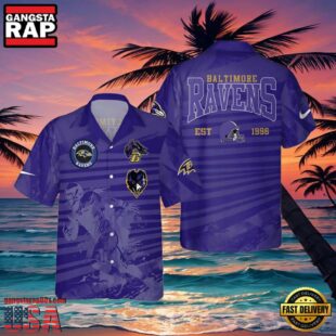 Est 1996 Ravens Hawaiian Shirt